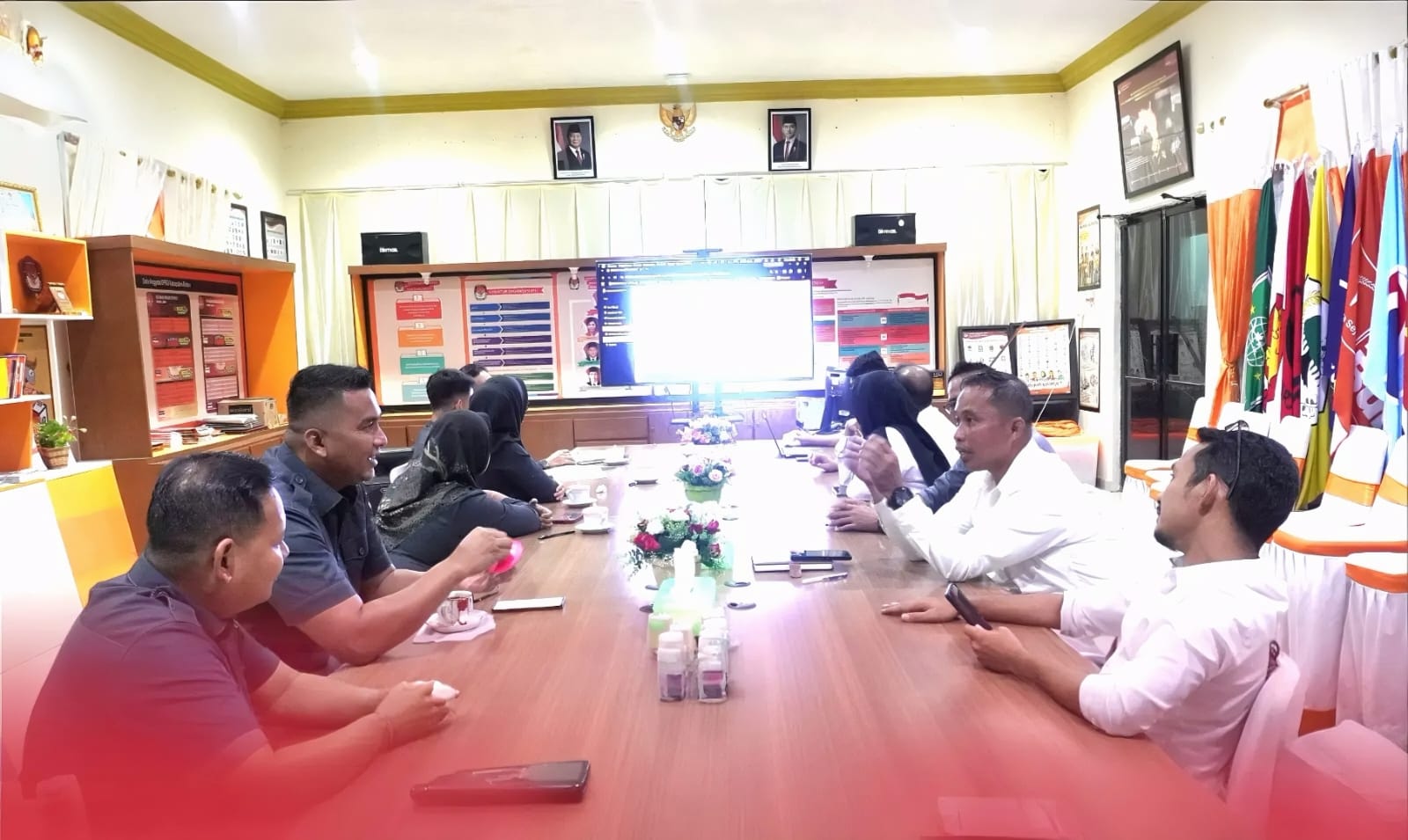 Koordinasi Bawaslu Bintan dan KPU Bintan dalam pengawasan pembaruan data partai politik melalui SIPOL, Senin, 29 Juni 2026/Foto: Pemberitaan Bawaslu Bintan