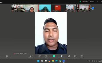 nggota Bawaslu Bintan sekaligus Koordinator Divisi Hukum, Pencegahan, Partisipasi Masyarakat dan Hubungan Masyarakat, Iskandar, menyoroti metode uji petik yang belum diatur oleh Bawaslu RI dalam Rapat Koordinasi Pemutakhiran Data Pemilih Berkelanjutan secara daring, Senin (28/7/2025)/ Foto: Publikasi dan Pemberitaan Bawaslu Kabupaten Bintan