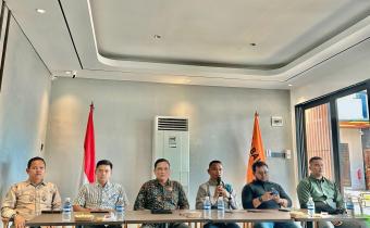 Ketua Bawaslu Bintan, Sabrima Putra, saat membuka kegiatan di salah satu ruang pertemuan kawasan Jalan WR Supratman, Tanjungpinang , Kamis (25/9/2025)/ Foto: Humas Bawaslu Bintan