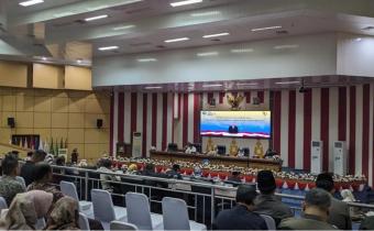 Proses jalannya Rapat Paripurna DPRD Kabupaten Bintan