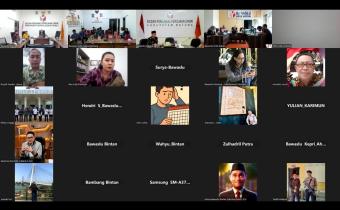 Bawaslu Kabupaten Bintan mengikuti rapat koordinasi pengawasan pemutakhiran data partai politik secara daring, Kamis (10/6/2026)/Foto: Pemberitaan Bawaslu Bintan