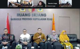 Bawaslu Bintan mengikuti pelatihan keprotokoleran master of ceremony yang digekar secara daring, Kamis (9/7/2026)/Foto: Pemberitaan Bawaslu Bintan