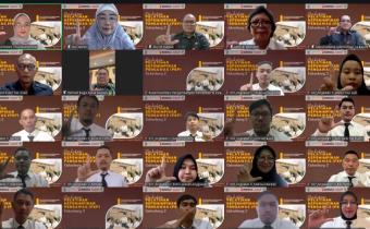 Kepala Subbagian PP, PSPP, dan Hukum Bawaslu Kabupaten Bintan, Wahyu Nur Laili saat mengikuti pelatihan Kepemimpinan Pengawas (PKP) Gelombang 2 Angkatan III dan IV Tahun 2026 secara distance learning, Senin (13/7/2026)/Foto: Pemberitaan Bawaslu Bintan