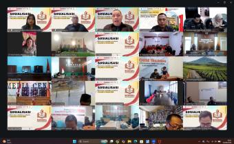 Suasana sosialisasi awal seleksi Bawaslu Membelajarkan Volume 2 yang diikuti jajaran Bawaslu se-Indonesia secara daring, Senin, 3 Agustus 2026/Foto: Pemberitaan Bawaslu Bintan