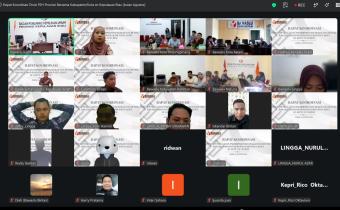 Bawaslu Bintan mengikuti Rakor Divisi P2H Bawaslu Kepri secara daring, Kamis (6/8/2026), membahas evaluasi PDPB dan pengawasan Agustus/Foto: Pemberitaan Bawaslu Bintan