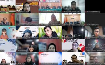 Plt. Kepala Sekretariat, Wahyu Nur Laili saat mengikuti Rapat Sosialisasi Target Indeks Pengelolaan Aset (IPA) dan Penuntasan Pengelolaan Barang Milik Negara (BMN) Rusak Berat secara daring pada Senin hingga Selasa, 10 sampai 11 Agustus 2026/Foto: Pemberitaan Bawaslu Bintan