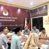 Bawaslu Kabupaten Bintan saat mengikuti pemaparan hasil penyusunan rekapitulasi PDPB Triwulan IV Tahun 2025 oleh KPU Kabupaten Bintan (5/12/2025)